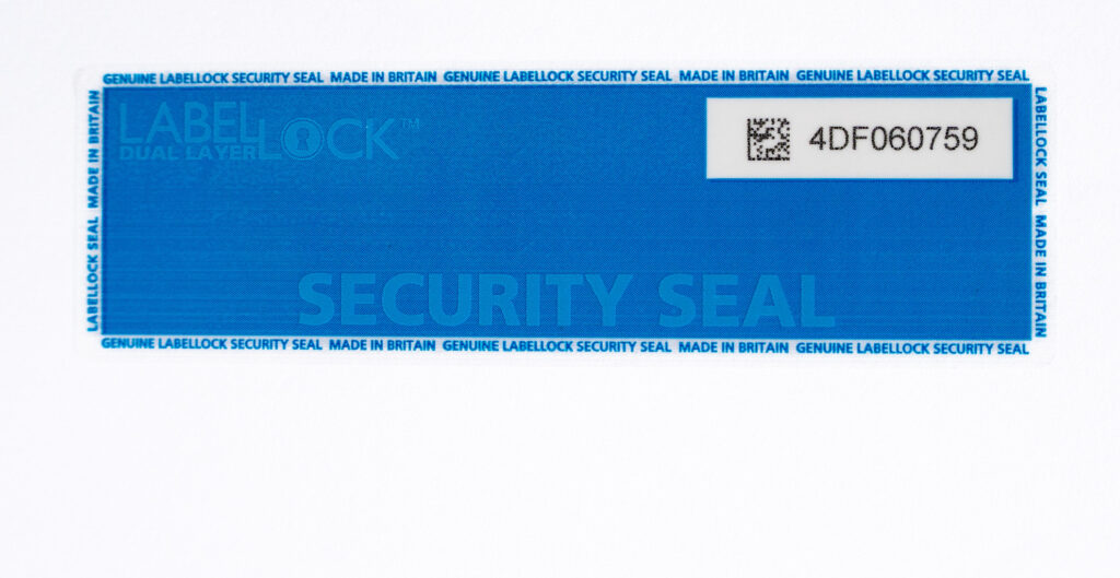 Dual Layer LabelLock® Label - applied