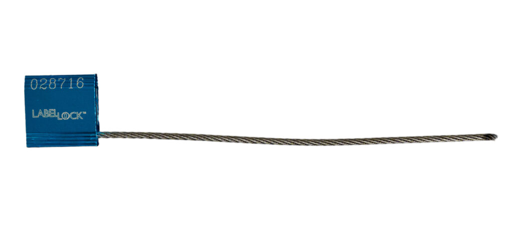 LabelLock 3.5mm Diameter Cable Seal in Blue