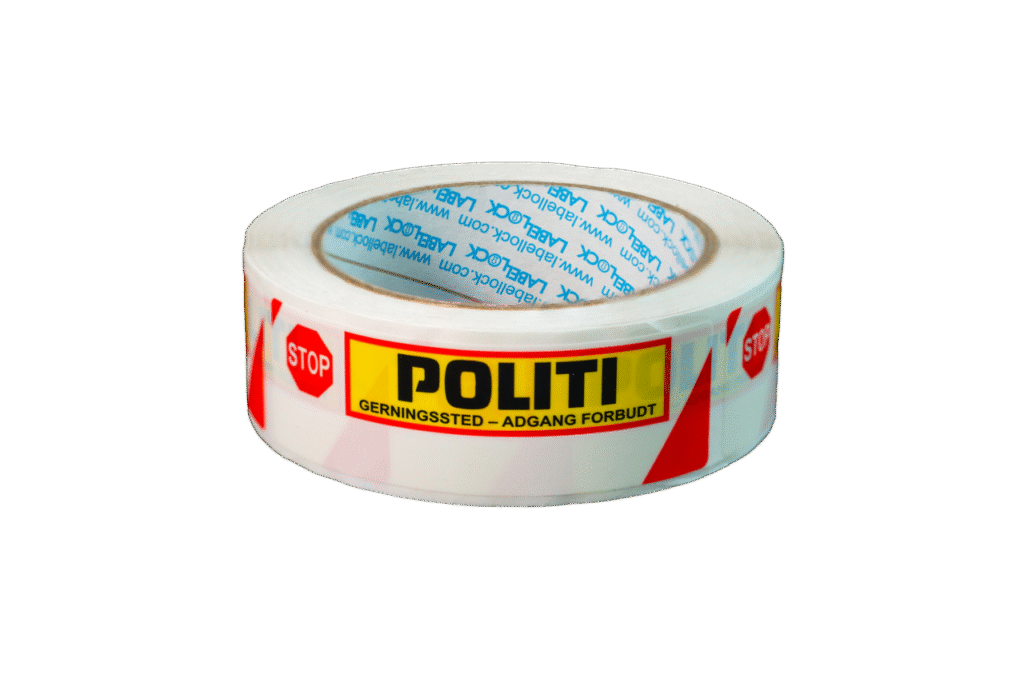 Reel of Large Custom Dual Layer LabelLock® Tamper Evident labels